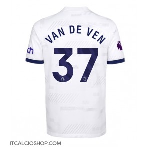 Tottenham Hotspur Micky van de Ven #37 Prima Maglia 2023-24 Manica Corta